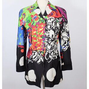 Y2K Gianni Versace Couture jacket 1991 44 US 8 Pop Art coat